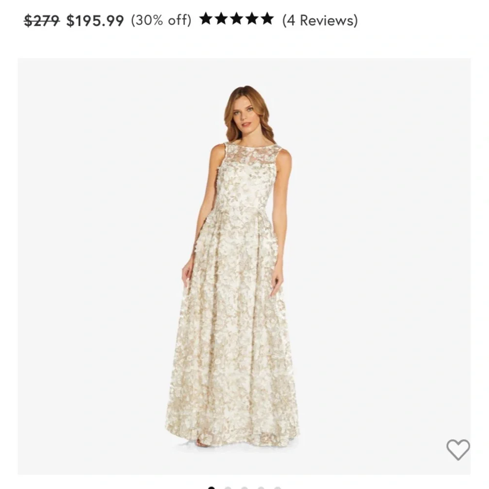 Brand new Adrianna Papell long dress size 8 - Picture 2 of 7